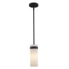 Crosby 1-Light Black Hanging Mini Kitchen Pendant Light with Frosted Glass Shade by Bel Air Lighting 1 Crosby 1-Light Black Hanging Mini Kitchen Pendant Light with Frosted Glass Shade by Bel Air Lighting -GlowNest Shop black bel air lighting pendant lights pnd 2176 bk 64 1000
