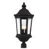 Westfield 3-Light Black Outdoor Lamp Post Lantern Mount with Clear Glass by Bel Air Lighting -GlowNest Shop black bel air lighting post lanterns 40404 bk 64 1000