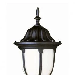 Hamilton 1-Light Black Outdoor Lamp Post Lantern Mount with Opal Glass by Bel Air Lighting -GlowNest Shop black bel air lighting post lanterns 4042 bk c3 1000