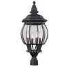 Parsons 4-Light Black Outdoor Lamp Lantern Mount with Clear Glass by Bel Air Lighting 1 Parsons 4-Light Black Outdoor Lamp Lantern Mount with Clear Glass by Bel Air Lighting -GlowNest Shop black bel air lighting post lanterns 4062 bk 64 1000
