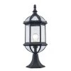 Wentworth 1-Light Black Outdoor Lamp Post Lantern Mount with Clear Glass by Bel Air Lighting -GlowNest Shop black bel air lighting post lanterns 4182 bk 64 1000