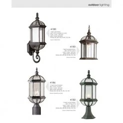 Wentworth 1-Light Black Outdoor Lamp Post Lantern Mount with Clear Glass by Bel Air Lighting -GlowNest Shop black bel air lighting post lanterns 4186 bk d4 1000