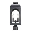 Presence 2-Light Black Outdoor Lamp Post Lantern Mount with Clear Glass by Bel Air Lighting -GlowNest Shop black bel air lighting post lanterns 51284 bk 64 1000