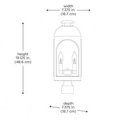 Presence 2-Light Black Outdoor Lamp Post Lantern Mount with Clear Glass by Bel Air Lighting -GlowNest Shop black bel air lighting post lanterns 51284 bk a0 1000
