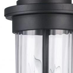 Carmel 3-Light Black Metal Hardwired Outdoor Weather Resistant Post Light with No Bulbs Included by Bel Air Lighting -GlowNest Shop black bel air lighting post lanterns 51413 bk 4f 1000