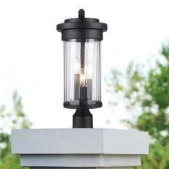 GlowNest Shop -GlowNest Shop black bel air lighting post lanterns 51413 bk e1 1000