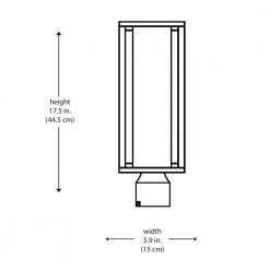 Adler 1-Light Black Metal Hardwired Outdoor Weather Resistant Post Light with No Bulbs Included by Bel Air Lighting 13 Adler 1-Light Black Metal Hardwired Outdoor Weather Resistant Post Light with No Bulbs Included by Bel Air Lighting -GlowNest Shop black bel air lighting post lanterns 51463 bk a0 1000