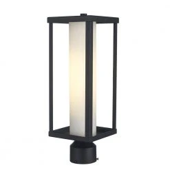 Adler 1-Light Black Metal Hardwired Outdoor Weather Resistant Post Light with No Bulbs Included by Bel Air Lighting 16 Adler 1-Light Black Metal Hardwired Outdoor Weather Resistant Post Light with No Bulbs Included by Bel Air Lighting -GlowNest Shop black bel air lighting post lanterns 51463 bk c3 1000