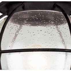 Catalina 10 in. 1-Light Black Outdoor Lamp Post Lantern Mount with Seeded Glass by Bel Air Lighting -GlowNest Shop black bel air lighting post lanterns 69905 bk 1f 1000