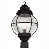 Catalina 10 in. 1-Light Black Outdoor Lamp Post Lantern Mount with Seeded Glass by Bel Air Lighting -GlowNest Shop black bel air lighting post lanterns 69905 bk 64 1000