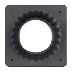 Canby 5.5 in. Black Square Pier Mount Base for 3 inch Post Top Mounts by Bel Air Lighting -GlowNest Shop black bel air lighting post light bases 100 bk 1f 1000