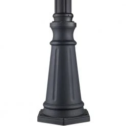 Classical 8 ft. 3-Light Black Outdoor Lamp Post Light Set with Clear Glass by Bel Air Lighting 17 Classical 8 ft. 3-Light Black Outdoor Lamp Post Light Set with Clear Glass by Bel Air Lighting -GlowNest Shop black bel air lighting post light sets 4995 bk 1f 1000