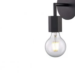 Placerville 4.5 in. 1-Light Black Bathroom Vanity Light Fixture with Geometric Socket by Bel Air Lighting -GlowNest Shop black bel air lighting vanity lighting 22231 bk 4f 1000