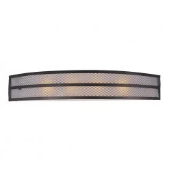 4-Light Black Mesh Modern Bathroom Vanity Light Fixture by Bel Air Lighting