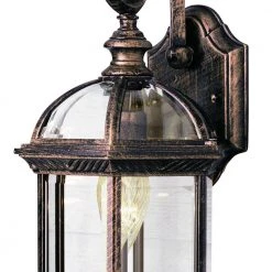 Wentworth 1-Light Small Black Copper Outdoor Wall Light Sconce Lantern with Clear Glass by Bel Air Lighting -GlowNest Shop black copper bel air lighting outdoor sconces 4181 bc 1f 1000