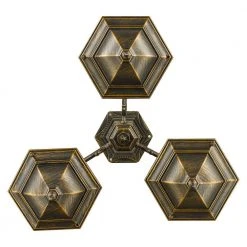 Villa Nueva 96 in. 3-Light Black Gold Outdoor Lamp Post Light Set with Stained Glass by Bel Air Lighting -GlowNest Shop black gold bel air lighting post light sets 4719 bg 1f 1000