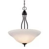 Glasswood 3-Light Oil Rubbed Bronze Hanging Kitchen Pendant Light with White Frost Glass Shade by Bel Air Lighting 2 Glasswood 3-Light Oil Rubbed Bronze Hanging Kitchen Pendant Light with White Frost Glass Shade by Bel Air Lighting -GlowNest Shop bronze bel air lighting chandeliers 8163 1 rob 64 1000