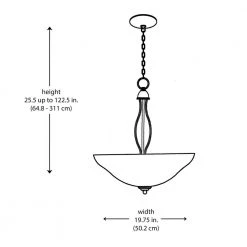 Glasswood 3-Light Oil Rubbed Bronze Hanging Kitchen Pendant Light with White Frost Glass Shade by Bel Air Lighting -GlowNest Shop bronze bel air lighting chandeliers 8163 1 rob 77 1000