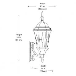 Villa Nueva 1-Light Bronze Outdoor Wall Light Coach Lantern with Stained Glass by Bel Air Lighting -GlowNest Shop bronze bel air lighting outdoor sconces 4715 brz c3 1000
