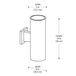 Cali 1-Light Large Bronze Cylinder Outdoor Wall Light Sconce by Bel Air Lighting -GlowNest Shop bronze bel air lighting outdoor sconces 51310 bz 77 1000