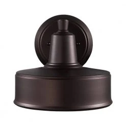 Channing 1-Light Medium Bronze Barn Farmhouse Outdoor Wall Light Sconce with Metal Shade by Bel Air Lighting 17 Channing 1-Light Medium Bronze Barn Farmhouse Outdoor Wall Light Sconce with Metal Shade by Bel Air Lighting -GlowNest Shop bronze bel air lighting outdoor sconces 51321 bz 4f 1000