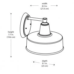 Channing 1-Light Medium Bronze Barn Farmhouse Outdoor Wall Light Sconce with Metal Shade by Bel Air Lighting 14 Channing 1-Light Medium Bronze Barn Farmhouse Outdoor Wall Light Sconce with Metal Shade by Bel Air Lighting -GlowNest Shop bronze bel air lighting outdoor sconces 51321 bz a0 1000