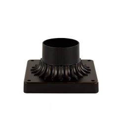 Canby 5.5 in. Rubbed Oil Bronze Square Pier Mount Base for 3 inch Post Top Mounts by Bel Air Lighting