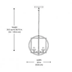 Arzio 6-Light Brushed Nickel and Black Caged Chandelier for Dining Room with Metal Shade by Bel Air Lighting -GlowNest Shop brushed nickel and black bel air lighting chandeliers 11186 bn bk 77 1000