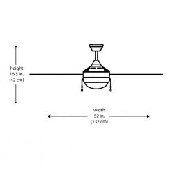 Cappleman 52 in. CFL Indoor Brushed Nickel Modern Ceiling Fan with Light Kit, 4-Blade by Bel Air Lighting -GlowNest Shop brushed nickel bel air lighting ceiling fans with lights f 1014 bn 77 1000