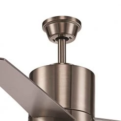52 in. Integrated LED Indoor Brushed Nickel Modern Ceiling Fan with Light and Wall Control Switch, 3-Blade by Bel Air Lighting -GlowNest Shop brushed nickel bel air lighting ceiling fans with lights f 1018 bn c3 1000