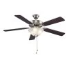 52 in. Indoor Brushed Nickel Ceiling Fan with Light Kit and Pull Chain, 5 Reversible Blades by Bel Air Lighting 1 52 in. Indoor Brushed Nickel Ceiling Fan with Light Kit and Pull Chain, 5 Reversible Blades by Bel Air Lighting -GlowNest Shop brushed nickel bel air lighting ceiling fans with lights f 2000 bn 64 1000