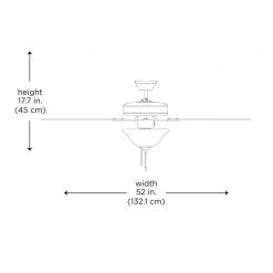 52 in. Indoor Brushed Nickel Ceiling Fan with Light Kit and Pull Chain, 5 Reversible Blades by Bel Air Lighting -GlowNest Shop brushed nickel bel air lighting ceiling fans with lights f 2000 bn 77 1000