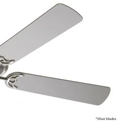 Seltzer 52 In. Indoor Brushed Nickel Ceiling Fan with 5 Reversible Blades by Bel Air Lighting 12 Seltzer 52 In. Indoor Brushed Nickel Ceiling Fan with 5 Reversible Blades by Bel Air Lighting -GlowNest Shop brushed nickel bel air lighting ceiling fans without lights f 1001 bn 4f 1000