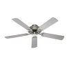 Seltzer 52 In. Indoor Brushed Nickel Ceiling Fan with 5 Reversible Blades by Bel Air Lighting