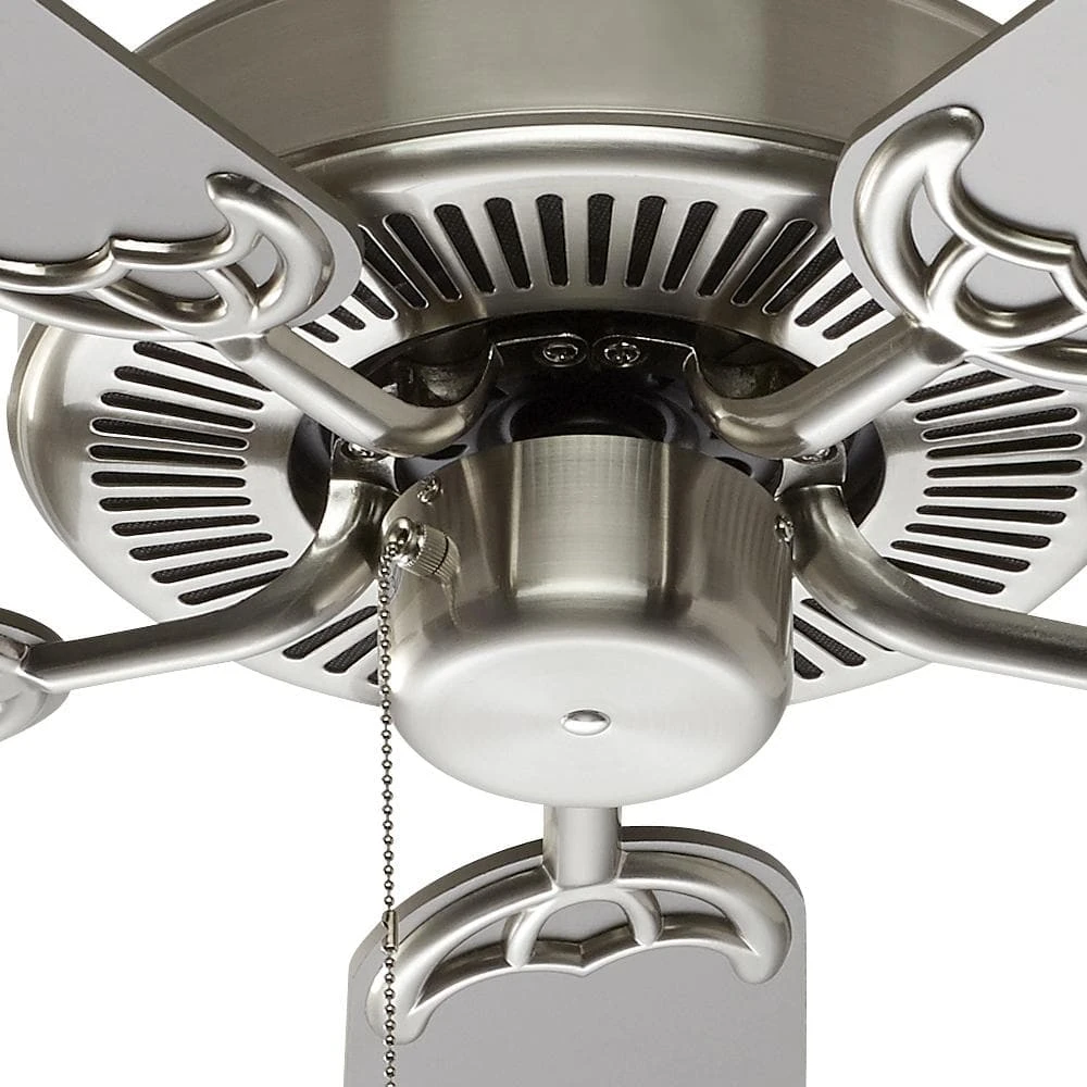 Seltzer 52 In. Indoor Brushed Nickel Ceiling Fan with 5 Reversible Blades by Bel Air Lighting 4 Seltzer 52 In. Indoor Brushed Nickel Ceiling Fan with 5 Reversible Blades by Bel Air Lighting - Image 2