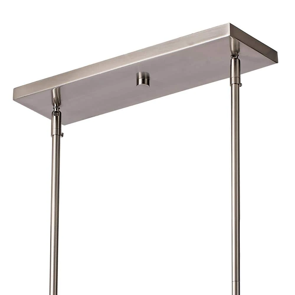 Eastwood II 4-Light Brushed Nickel Hanging Kitchen Island Pendant Light with Clear Glass Shade by Bel Air Lighting 8 Eastwood II 4-Light Brushed Nickel Hanging Kitchen Island Pendant Light with Clear Glass Shade by Bel Air Lighting - Image 6