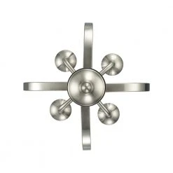 Hillcrest 12 in. 4-Light Brushed Nickel Traditional Hanging Kitchen Pendant Light with Metal Shade by Bel Air Lighting 12 Hillcrest 12 in. 4-Light Brushed Nickel Traditional Hanging Kitchen Pendant Light with Metal Shade by Bel Air Lighting -GlowNest Shop brushed nickel bel air lighting chandeliers 11214 bn 1d 1000