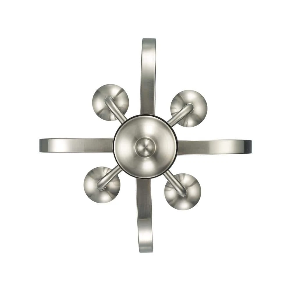 Hillcrest 12 in. 4-Light Brushed Nickel Traditional Hanging Kitchen Pendant Light with Metal Shade by Bel Air Lighting 6 Hillcrest 12 in. 4-Light Brushed Nickel Traditional Hanging Kitchen Pendant Light with Metal Shade by Bel Air Lighting - Image 4