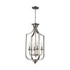 Hillcrest 13.75 in. 4-Light Brushed Nickel Hanging Kitchen Pendant Light with Metal Shade by Bel Air Lighting -GlowNest Shop brushed nickel bel air lighting chandeliers 11215 bn 64 1000