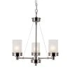 Fusion 3-Light Brushed Nickel Chandelier for Dining Room with Frosted Glass Shades by Bel Air Lighting -GlowNest Shop brushed nickel bel air lighting chandeliers 70337 bn 64 1000