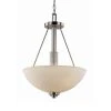 Mod Pod 15.75 in. 3-Light Brushed Nickel Hanging Kitchen Pendant Light with Frosted Glass Shade by Bel Air Lighting -GlowNest Shop brushed nickel bel air lighting chandeliers 70528 bn 64 1000