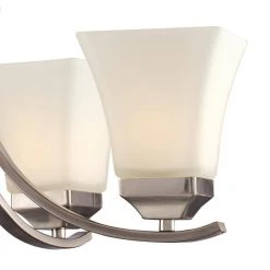 Cameo 5-Light Brushed Nickel Chandelier for Dining Room with Frosted Glass Shades by Bel Air Lighting -GlowNest Shop brushed nickel bel air lighting chandeliers 70645 bn 4f 1000