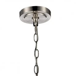 Jennifer 5-Light Brushed Nickel Industrial Chandelier for Dining Room with Clear Glass Shades by Bel Air Lighting 13 Jennifer 5-Light Brushed Nickel Industrial Chandelier for Dining Room with Clear Glass Shades by Bel Air Lighting -GlowNest Shop brushed nickel bel air lighting chandeliers 70837 bn 1f 1000