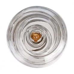 1-Light Brushed Nickel Globe Hanging Kitchen Pendant Light with Clear Wave Glass Shade by Bel Air Lighting -GlowNest Shop brushed nickel bel air lighting chandeliers pnd 2153 1d 1000