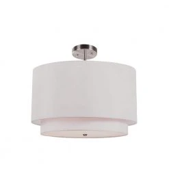 Schiffer 18 in. 3-Light Brushed Nickel Modern Hanging Kitchen Pendant Light with Ivory Shade by Bel Air Lighting 19 Schiffer 18 in. 3-Light Brushed Nickel Modern Hanging Kitchen Pendant Light with Ivory Shade by Bel Air Lighting -GlowNest Shop brushed nickel bel air lighting chandeliers pnd 802 iv 1f 1000