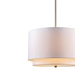 Schiffer 18 in. 3-Light Brushed Nickel Modern Hanging Kitchen Pendant Light with Ivory Shade by Bel Air Lighting 20 Schiffer 18 in. 3-Light Brushed Nickel Modern Hanging Kitchen Pendant Light with Ivory Shade by Bel Air Lighting -GlowNest Shop brushed nickel bel air lighting chandeliers pnd 802 iv 44 1000