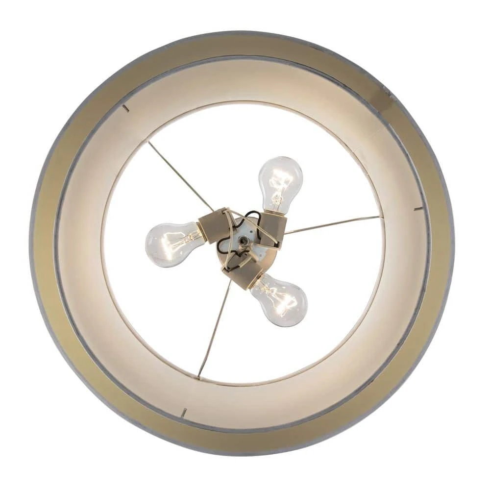 Schiffer 18 in. 3-Light Brushed Nickel Modern Hanging Kitchen Pendant Light with Ivory Shade by Bel Air Lighting 12 Schiffer 18 in. 3-Light Brushed Nickel Modern Hanging Kitchen Pendant Light with Ivory Shade by Bel Air Lighting - Image 10