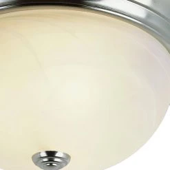 Browns 11 in. 2-Light Brushed Nickel Flush Mount Kitchen Ceiling Light Fixture with White Marbleized Glass Shade by Bel Air Lighting 10 Browns 11 in. 2-Light Brushed Nickel Flush Mount Kitchen Ceiling Light Fixture with White Marbleized Glass Shade by Bel Air Lighting -GlowNest Shop brushed nickel bel air lighting flush mount lights 13617 bn c3 1000