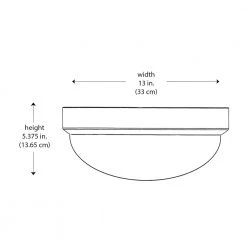 Bliss 13 in. 1-Light Brushed Nickel Flush Mount Kitchen Ceiling Light Fixture with Frosted Shade by Bel Air Lighting 9 Bliss 13 in. 1-Light Brushed Nickel Flush Mount Kitchen Ceiling Light Fixture with Frosted Shade by Bel Air Lighting -GlowNest Shop brushed nickel bel air lighting flush mount lights 13881 bn 4f 1000
