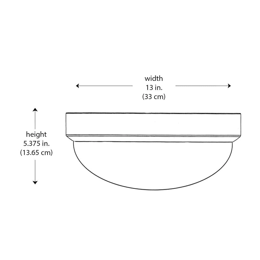 Bliss 13 in. 1-Light Brushed Nickel Flush Mount Kitchen Ceiling Light Fixture with Frosted Shade by Bel Air Lighting 6 Bliss 13 in. 1-Light Brushed Nickel Flush Mount Kitchen Ceiling Light Fixture with Frosted Shade by Bel Air Lighting - Image 4